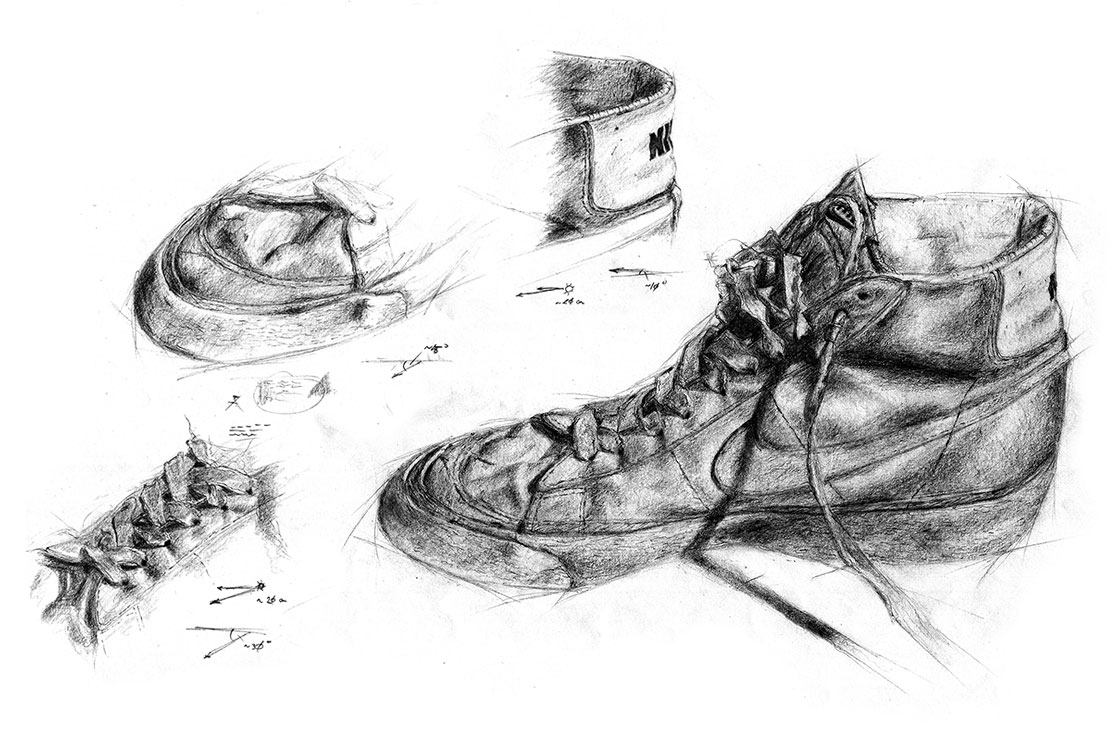 Studien eines Schuhs